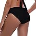 SHEKINI Women's Swimsuit Hipster Bikini Bottoms Full Coverage Ruched High Waisted Swim Bottoms