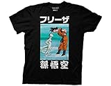Ripple Junction Dragon Ball Z Frieza Goku Staredown Adult T-Shirt Black Large