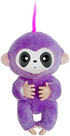 MML Mini Monkey Toy Cloth, High-Quality Mini Plush Clothes For Intelligent Finger Baby Monkey (Purple, 16CM)