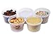 [TashiBox] 16 oz plastic food storage containers with lids - 40 sets
