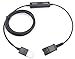 VoiceJoy Headset QD(Quick Disconnect) Connector to USB Adapter Cable with Volume Adjuster, Mute for Speaker and Microphone Separately Compatible with Any Plantronics Headset QD Plug