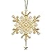 Gold Crystal Beaded Counted Cross Stitch Ornament Kit Mill Hill 2012 Snow Crystals MH162305