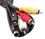 Bargains Depot® 5ft VMC-15FS Compatible AV TV-Out Audio Video cable Cord For Sony Camcorder HandyCam : DCR-SR80, DCR-SR80e, DCR-SR82, DCR-SR82e, DCR-SR85, DCR-SR85e