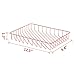 Simmer Stone Rose Gold Desk Tray, Wire Metal Letter File Tray Organizer, Letter Size 12.5