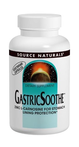 Source Naturals GastricSoothe, Zinc L-Carnosine for Stomach Lining Protection, 30 Vegetarian Capsules (Best Medication For Gastritis Pain)