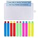 Heqishun 10 Pcs Colored Chalk Holder Clip with Storage Case and 2 Pack Blackboard Erasers for Teachers, Kids