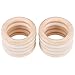Baby Teething Ring, 10pcs Baby Infant Natural Wood Teething Ring Teether Toy Wooden Bracelet DIY Craft