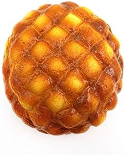 VIDOO Bread Pineapple Bun 13CM Slow Rising Melonpan Gift Decor Soft Toys-Khaki