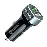 Car Charger, Segawoot Quick Charge 2.0 Fast Charging Premium Aluminum 2-Port USB Car Charger for iPhone 6 6S Plus 5 5c 5s, Samsung Galaxy S6 S6 Edge Plus Note 5 Note 4, Nexus 6