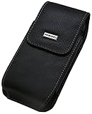 Rebono Premium Faux Leather Carrying Case / Belt Holster Clip For iPhone 5/5S, SE Otterbox Commuter Series Case - Black