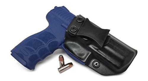 Concealment Express IWB KYDEX Gun Holster: fits Heckler & Koch (H&K) P30SK - Custom Molded Fit - US Made - Inside Waistband - Adj. Cant/Retention (BLK, Left)