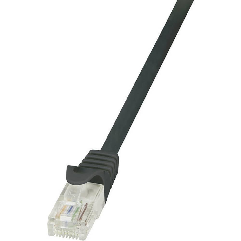 LogiLink CP2093U CAT6 U/UTP EconLine Ethernet Cable, Patch Cable, 10 Meter Length, Black