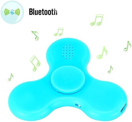 FidgetKit New Arrival Fidget Hand Spinner USB-Charging LED flashlight Bluetooth Music Tri-Spinner Finger Toy for Children &amp; Adults with Anxiety, Autism, ADD, ADHD