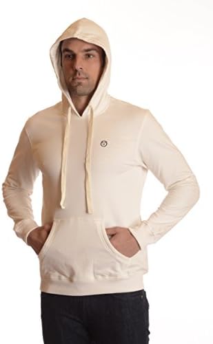 Ardorr's 100% Cotton Men's PullOver Hoodie (XL, OFF WHITE) Apparel
