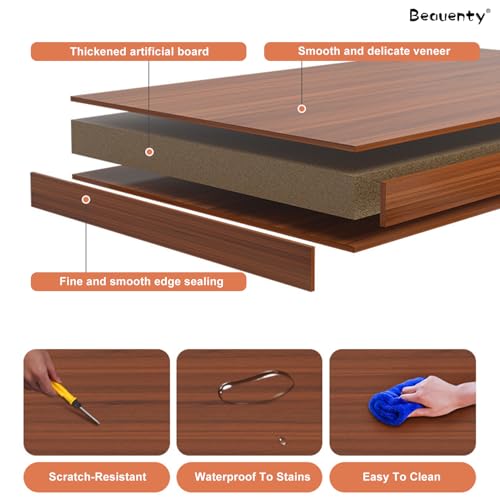 Beauenty Shoe Bench, 80/100/120cm Wooden Shoe Rack with Bench Pu Leather Cushion, Detachable Shoe Changing Bench for Entryway, Hallway, Living Room (120cm A+B)