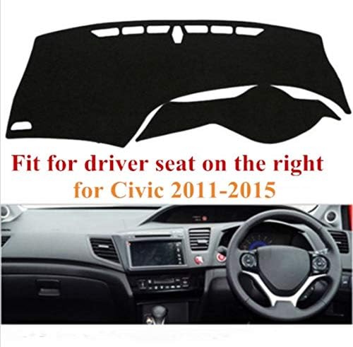 RHD Dashboard Cover, Non slip Mat Car Dashmat Pad Fit for Civic 2011-2015