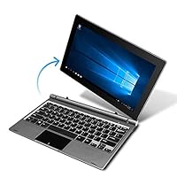 YUNTAB GA116C 2 in 1 Laptop Tablet, Windows 10,11.6 inch, 32GB Storage, Intel Quad Core Processor, Notebook with Key Board(Dark Grey)