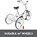 Happybuy 20 Inch Adult Tricycle Folding 3 Wheel Bike Adult Tricycle Trike Cruise Bike Large Size Basket for Recreation Shopping Exercise Men Women Bike (Silver 1 Speed Foldable)thumb 4