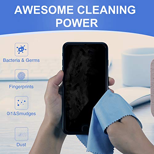 10 Pack Assorted Colors Microfiber Cleaning Cloths 6" x 7" Microfiber Glasses Cloth Great