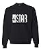Small Black Adult Star Labs Sweatshirt Crewneck