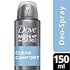 Dove Men+Care Clean Comfort Antiperspirant Deodorant Spray 150 ml, 1 Unit
