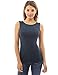 PattyBoutik Women Crewneck Criss-Cross Keyhole Back Tank Top (Teal Medium)