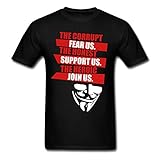 Anonymous Mask Slogan Men's T-Shirt by Spreadshirt™