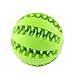 chuangwei Wangstar Dual Pet Dog Toy Balls, Nontoxic, Bite Resistant Rubber Balls, Tooth Cleaning Ball, Chew Training Ball Toy, Green