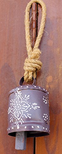 Handmade Tin Bells 3"H Pair of 2 Pieces