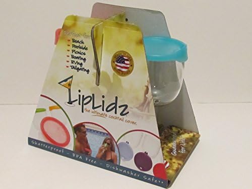 LipLidz ~ Two Pack Wine Glass w/Attachable Drink-thru Lids
