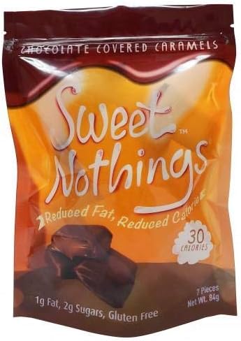 ChocoRite - High Protein Diet Bar | Sweet Nothings Chocolate Covered Caramel Clusters | Low Calorie, Low Fat, Sugar Free, (7/Bag)