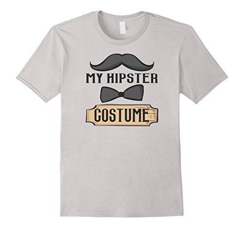 Funny Halloween Hipster Costume with Mustache and Bow tie