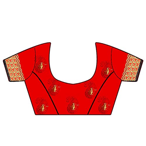 renish enterprise women's cotton silk saree with blouse piece(desgin singel more) purple