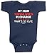 Threadrock Unisex Baby My Mom Thinks She's in Charge That's so Cute Bodysuit 6M Navy