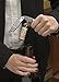 Hicoup Wine Opener - Professional Corkscrews for Wine Bottles w/Foil Cutter and Cap Remover - Manual Wine Key for Servers, Waiters, Bartenders and Home Use - Stainless Steel With Rosewood