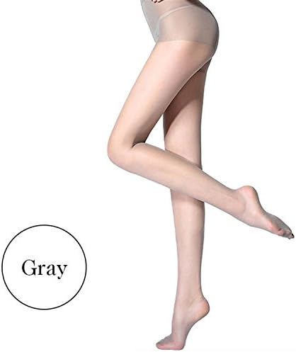 Spring T Crotch Sexy Nylon Stretchy Tights Girl Pantyhose Resistant Solid Women Slim Tights Gray M