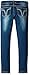 Vigoss Girls' 5 Pocket Skinny Jean, Blueberry Cream, 10