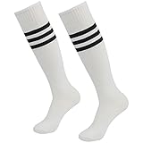 3street Triple Stripe Tube Sock - White+Black Stripe1