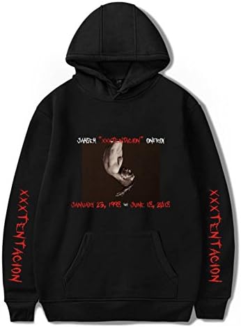 MCCKLE Unisex Hoodie Xxxtentacion Broken Heart Top Trendy Cool Rap Graphic Sweatshirt