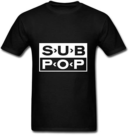 Men Sub Pop Custom Different Casual Black T-shirtby Antomckinney