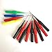 Adduswin 13pcs Insulation Piercing Needle Non-Destructive Pin Test Probes,4mm Banana Socket for Car Tester Red/Black/Blue/Green/Yellow