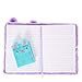 Claires Glittery Plush Purple Kitty Diary with Lock & Keys & Matching Mini Notebook
