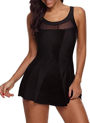 TUTUESTHER Swimsuit for Women Tommy Control One Piece/Two Piece Swim Dress Plus Size Slimming Swimdress Swimwear Swim Skirts