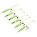 【Best Deals】OriGlam 10PCS 7cm Luminous Green Night Soft Fishing Lure Bait Kit Lure with Hook Artificial Bait
