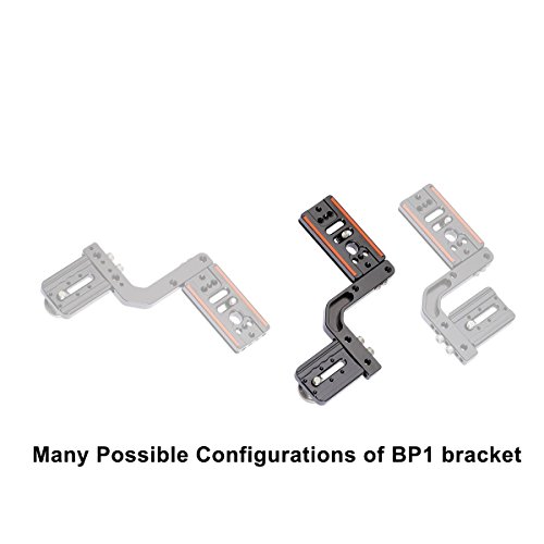 BP1 Paparazzi Mini Flash Bracket for all DSLRs and Mirrorless cameras Arca-Swiss type Plate Mount Modular design can be modified for left or right side of the camera (Canon, Nikon, Sony, Pentax etc.)