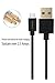Short Android Phone Charger 6-Inch [4 Pack] by HomeSpot Tangle-Free USB Cable for Android Charging Cable for Galaxy S7/S6, Sony, Motorola - Black