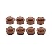 Lego Parts: Round Plate 1 x 1 (PACK of 8 - Reddish Brown)