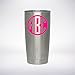 Your 2 or 3 Initials Circle Monogram Decal for YETI Rambler Tumbler 20 oz 30 oz Sticker