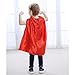 YIISUN Red Cape for Kids Capes for Girls Party Dress up Costumes DIY Dress Up Costume for Party Game (3 Pack)(Red)
