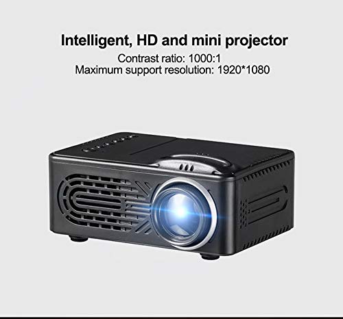 Sonmer G814 600 Lumens HD 1080P LED Multimedia Projector, 20000 hours Home Theater Cinema, 1000:1 Contrast,Build-in Stereo HiFi Speaker, 25-80inches Picture Size